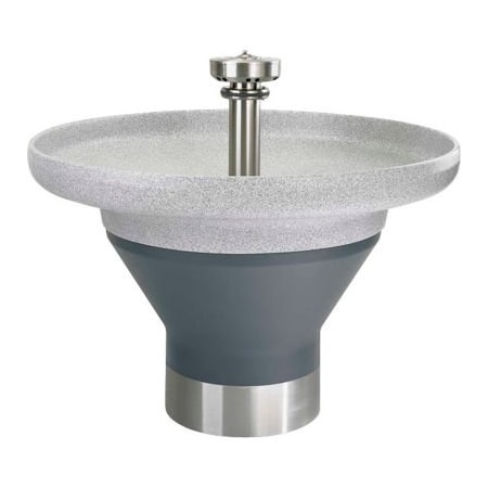 Bradley Bradley Corp TDB3108 Terreon 8 Person 54" Semi-Circular Washfountain, Central Rising Vent S93-588